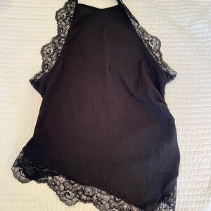Zara lace detail halter top